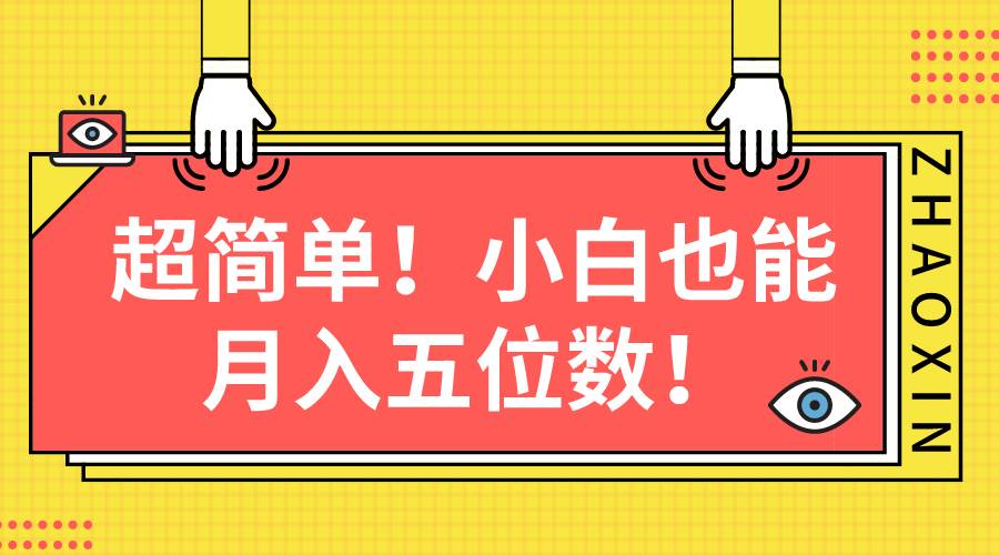 超简单图文项目！小白也能月入五位数-伊恩资源网