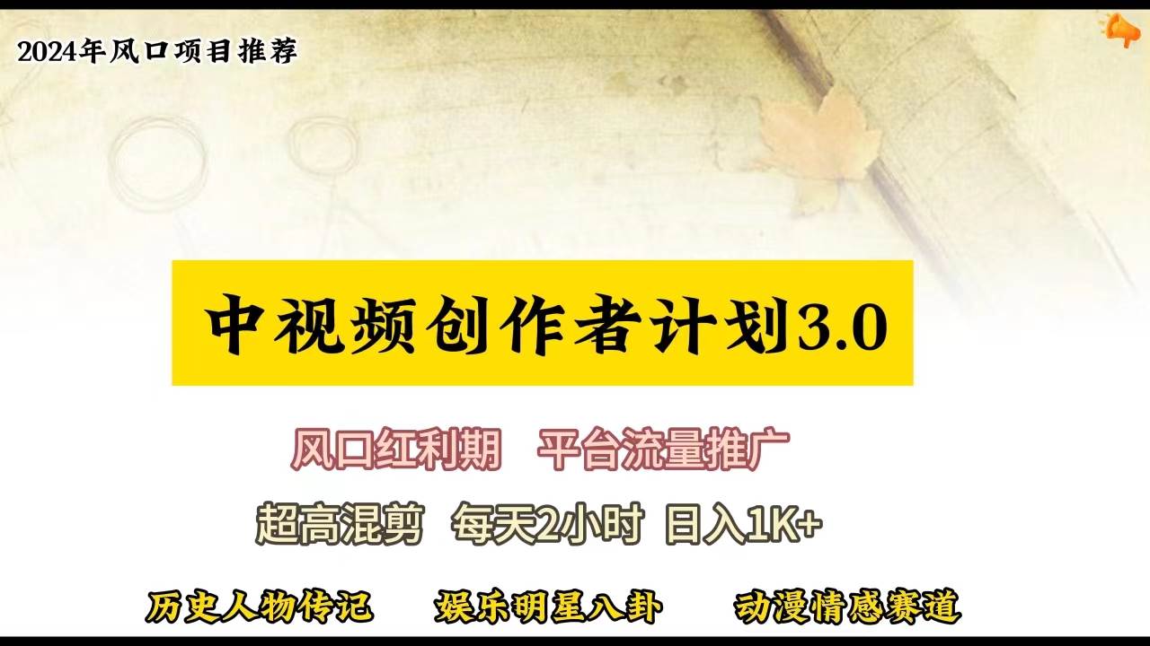 视频号创作者分成计划详细教学，每天2小时，月入3w+-伊恩资源网