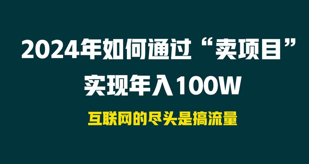 2024年如何通过“卖项目”实现年入100W-伊恩资源网