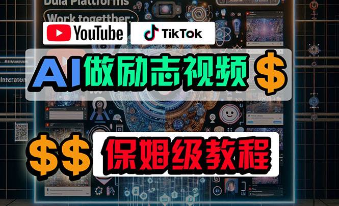 利用AI制作励志视频，在YouTube和TikTok赚钱，小白可做（附工具）-伊恩资源网