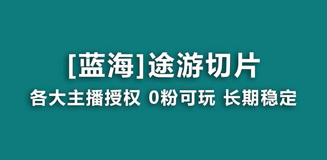 抖音途游切片，龙年第一个蓝海项目，提供授权和素材，长期稳定，月入过万-伊恩资源网