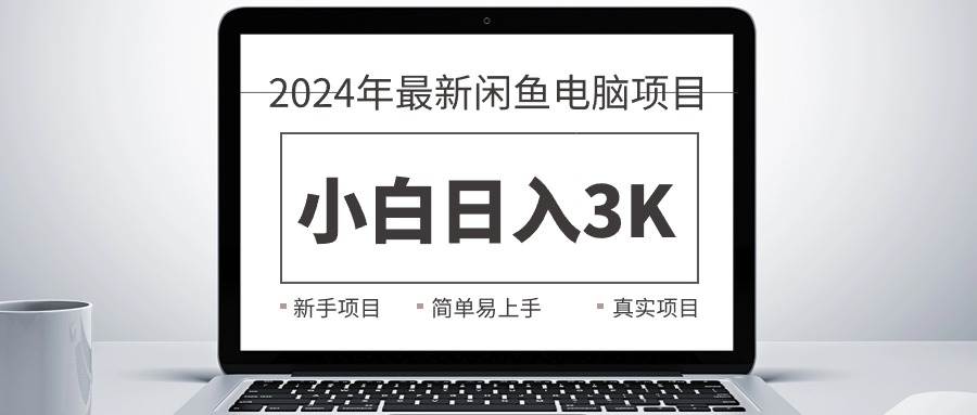 2024最新闲鱼卖电脑项目，新手小白日入3K+，最真实的项目教学-伊恩资源网