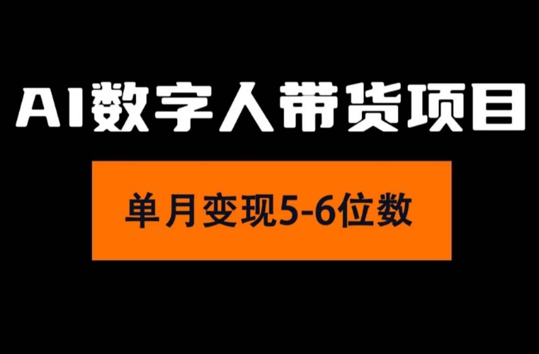 2024年Ai数字人带货，小白就可以轻松上手，真正实现月入过万的项目-伊恩资源网