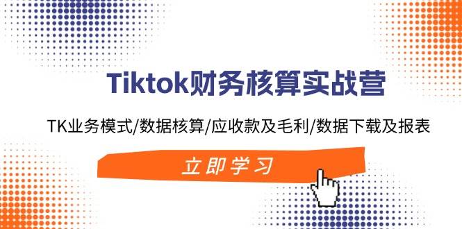 Tiktok财务核算实战营：TK业务模式/数据核算/应收款及毛利/数据下载及报表-伊恩资源网