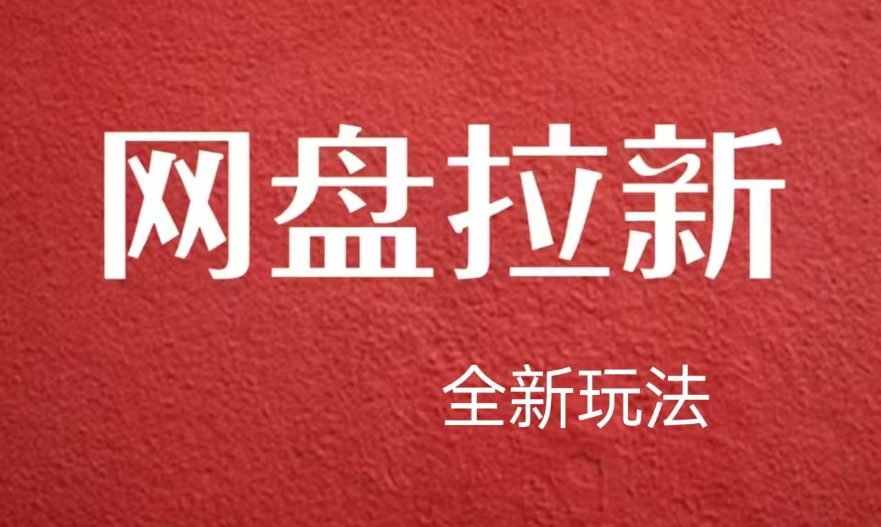 【新思路】网盘拉新直接爆单，日入四位数玩法，新手可快速上手-伊恩资源网