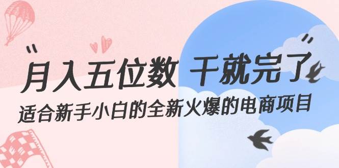 月入五位数 干就完了 适合新手小白的全新火爆的电商项目-伊恩资源网