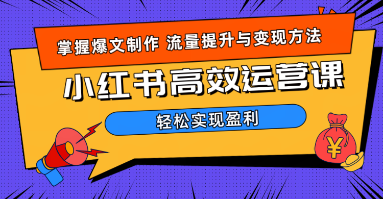 价值980小红书运营操作指南-伊恩资源网