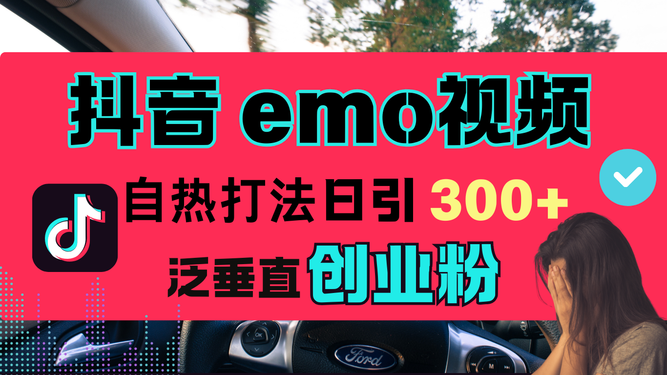 抖音“EMO视频”自热流打法，日引300+泛垂直创业粉-伊恩资源网