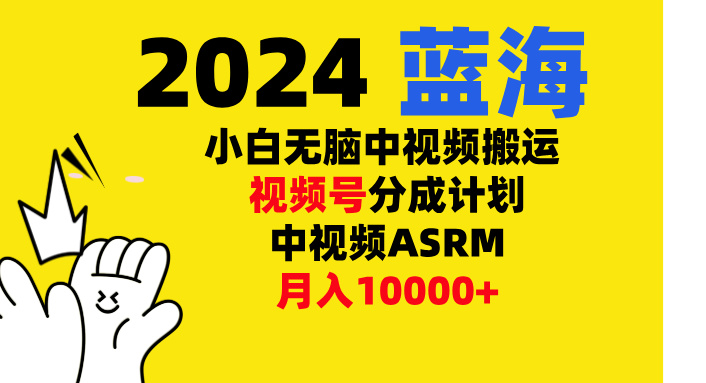 小白无脑复制-中视频视频号-分成计中视频ASRM-伊恩资源网